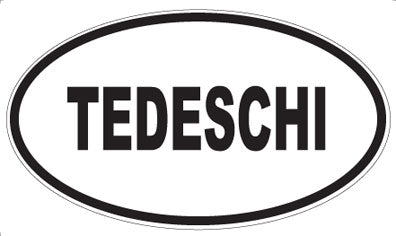TEDESCHI - Oval Sticker