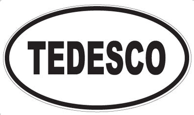 TEDESCO - Oval Sticker