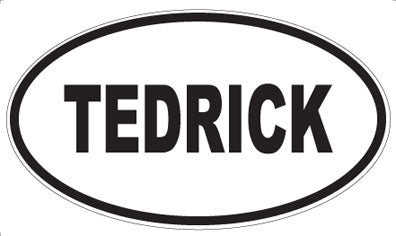 TEDRICK - Oval Sticker
