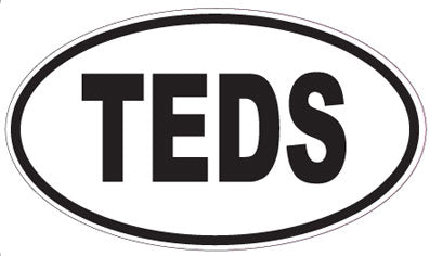 TEDS - Oval Sticker