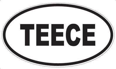 TEECE - Oval Sticker