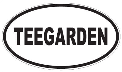 TEEGARDEN - Oval Sticker
