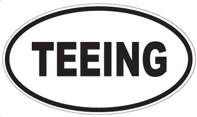 TEEING - Oval Sticker