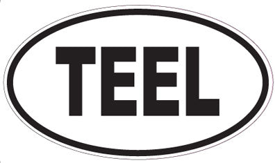 TEEL - Oval Sticker