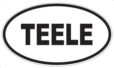 TEELE - Oval Sticker