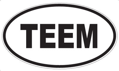 TEEM - Oval Sticker