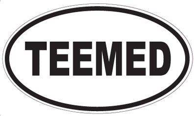 TEEMED - Oval Sticker