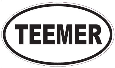 TEEMER - Oval Sticker