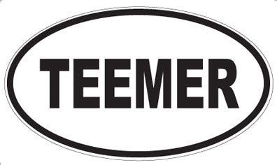 TEEMER - Oval Magnet