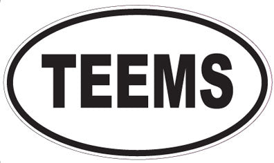TEEMS - Oval Magnet