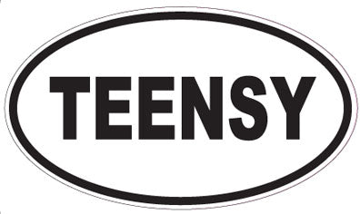 TEENSY - Oval Sticker