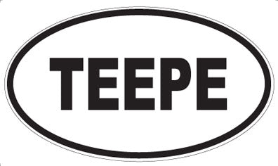 TEEPE - Oval Sticker