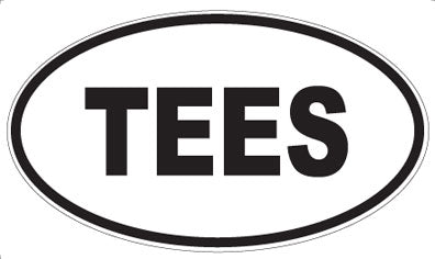 TEES - Oval Sticker