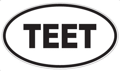 TEET - Oval Sticker