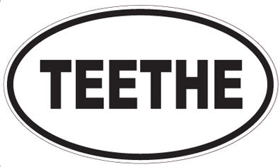 TEETHE - Oval Sticker