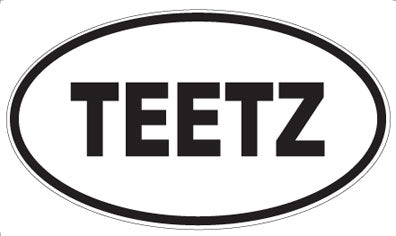 TEETZ - Oval Sticker
