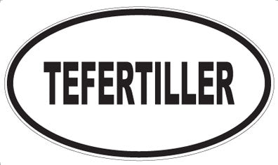 TEFERTILLER - Oval Sticker