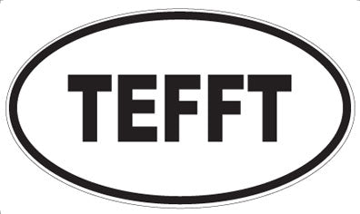 TEFFT - Oval Sticker