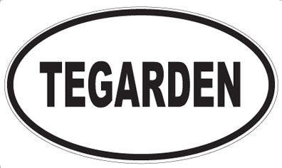 TEGARDEN - Oval Sticker