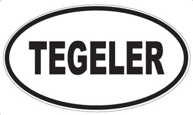 TEGELER - Oval Sticker