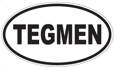 TEGMEN - Oval Sticker