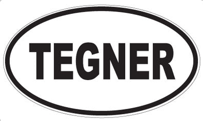 TEGNER - Oval Sticker