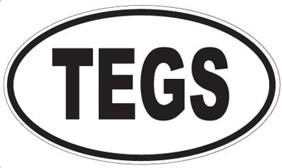 TEGS - Oval Sticker