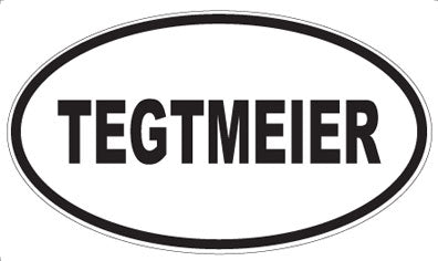 TEGTMEIER - Oval Sticker