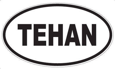 TEHAN - Oval Sticker