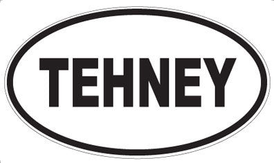 TEHNEY - Oval Sticker