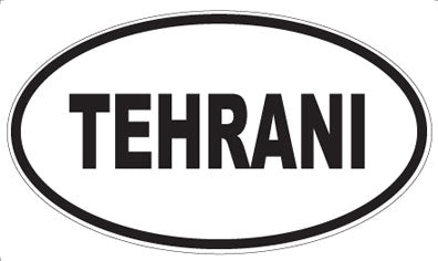 TEHRANI - Oval Sticker