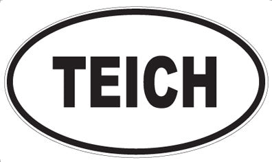 TEICH - Oval Sticker
