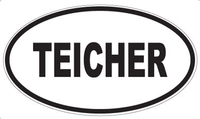 TEICHER - Oval Sticker
