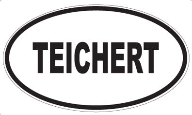 TEICHERT - Oval Sticker