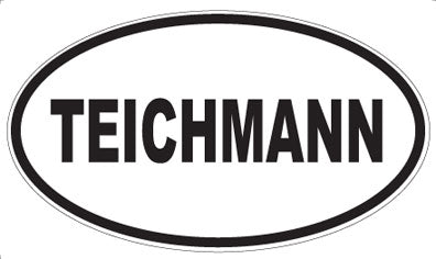 TEICHMANN - Oval Sticker