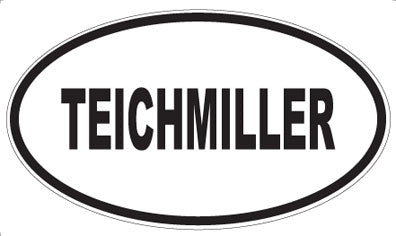 TEICHMILLER - Oval Sticker