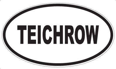 TEICHROW - Oval Sticker