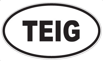 TEIG - Oval Sticker