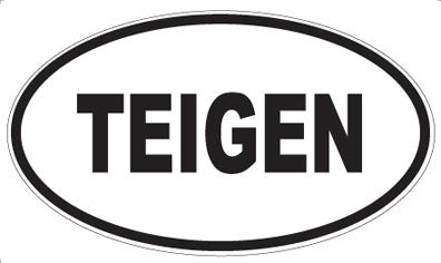 TEIGEN - Oval Sticker
