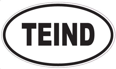 TEIND - Oval Sticker