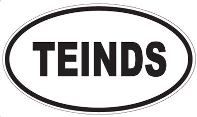 TEINDS - Oval Sticker