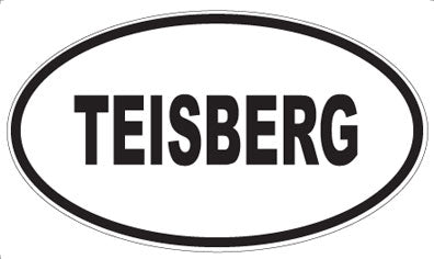 TEISBERG - Oval Sticker