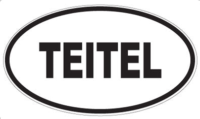 TEITEL - Oval Sticker