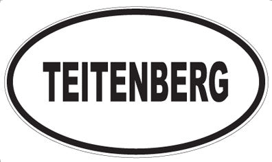 TEITENBERG - Oval Sticker