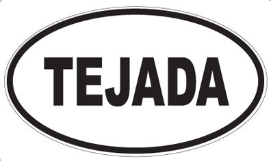 TEJADA - Oval Sticker