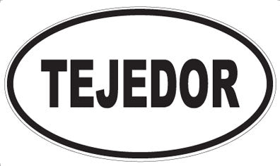 TEJEDOR - Oval Sticker