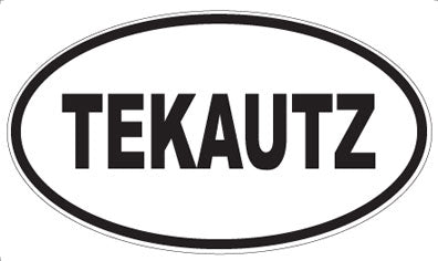 TEKAUTZ - Oval Sticker