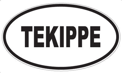 TEKIPPE - Oval Sticker
