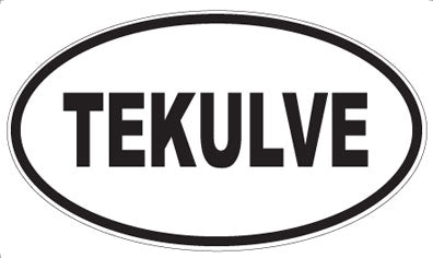 TEKULVE - Oval Sticker