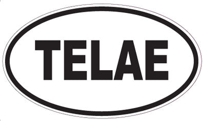 TELAE - Oval Sticker